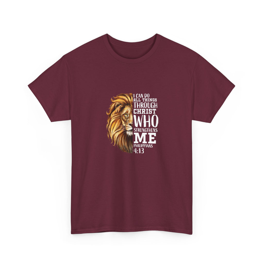 Majestic Lion Tee - Unisex Heavy Cotton Shirt for Animal Lovers, Gift for Wildlife Enthusiasts