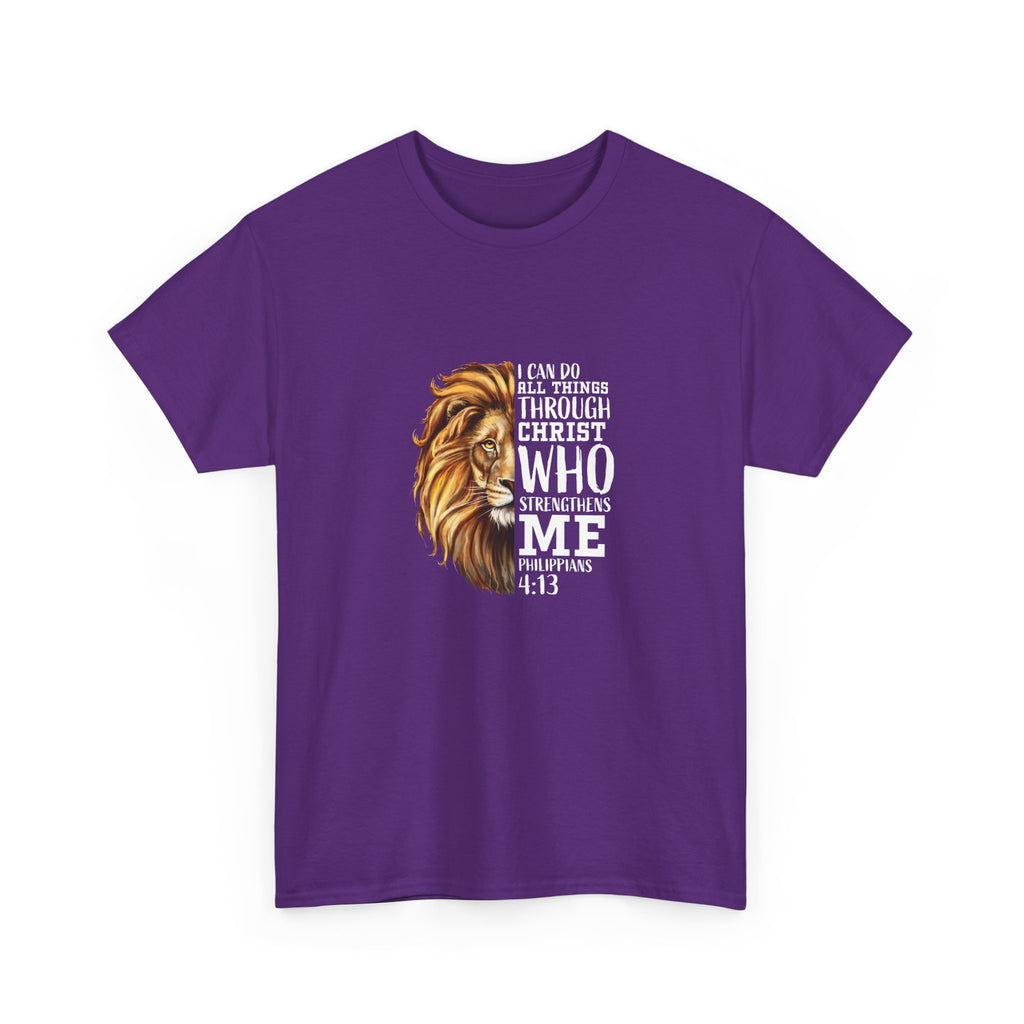 Majestic Lion Tee - Unisex Heavy Cotton Shirt for Animal Lovers, Gift for Wildlife Enthusiasts