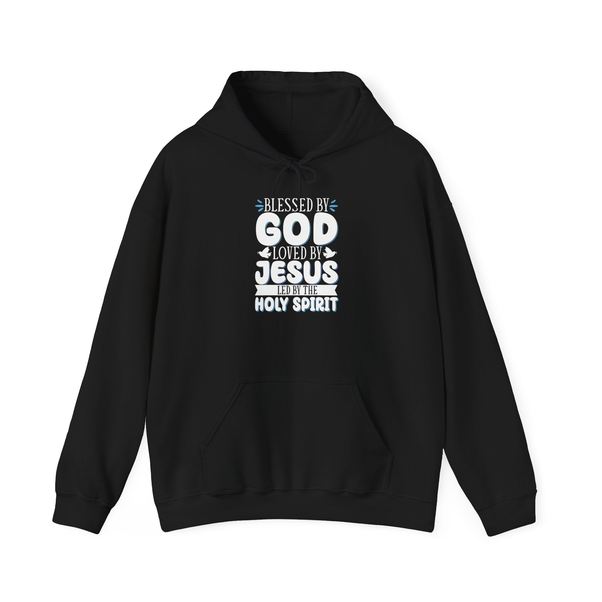 Blessed by God Hoodie - Unisex Heavy Blend Sweatshirt for Faith & Inspiration