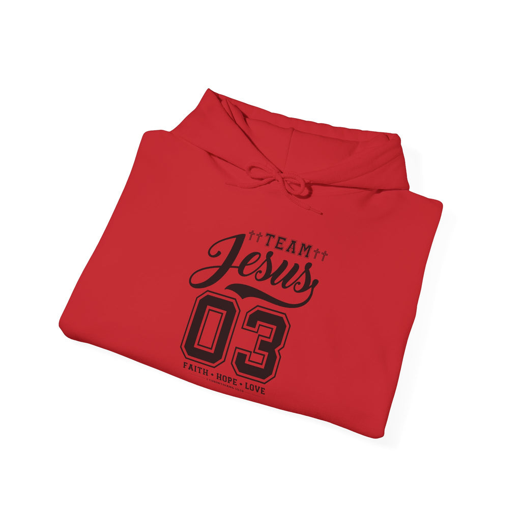 Team Jesus Hooded Sweatshirt, Christian Hoodie, Faith Sweatshirt