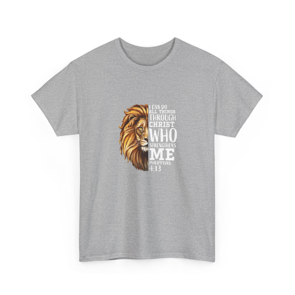 Majestic Lion Tee - Unisex Heavy Cotton Shirt for Animal Lovers, Gift for Wildlife Enthusiasts