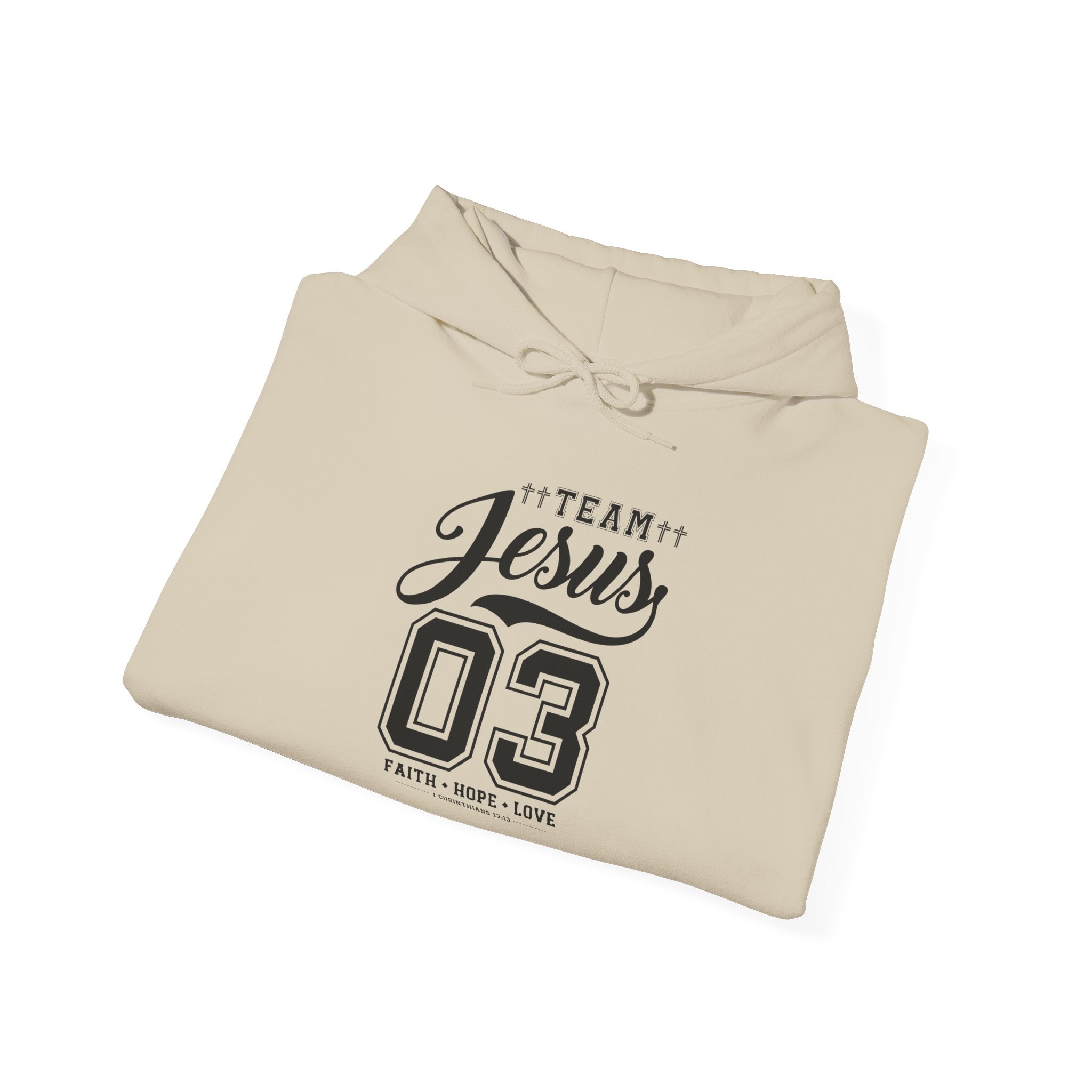 Team Jesus Hooded Sweatshirt, Christian Hoodie, Faith Sweatshirt