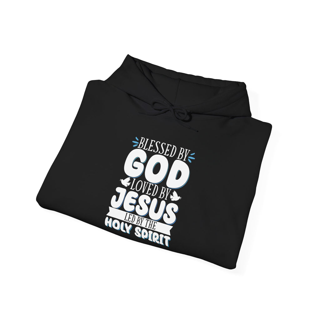 Blessed by God Hoodie - Unisex Heavy Blend Sweatshirt for Faith & Inspiration
