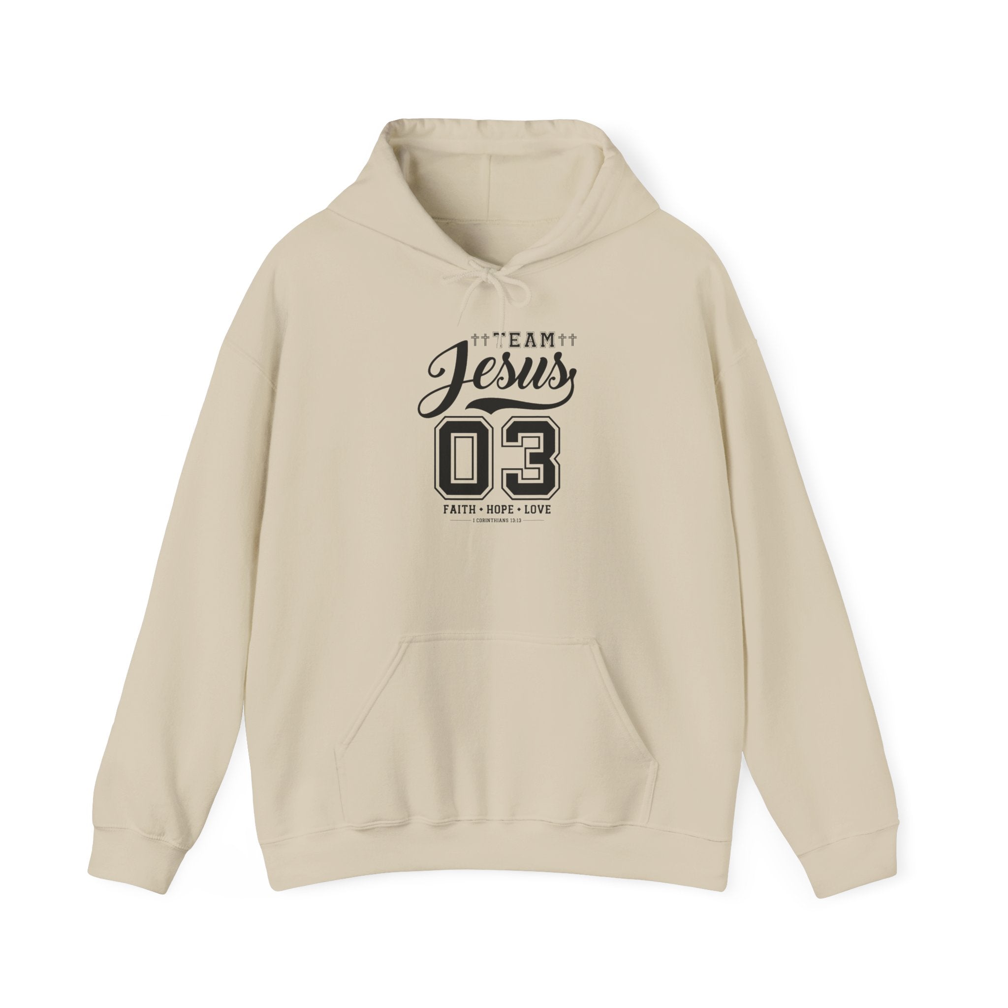 Team Jesus Hooded Sweatshirt, Christian Hoodie, Faith Sweatshirt