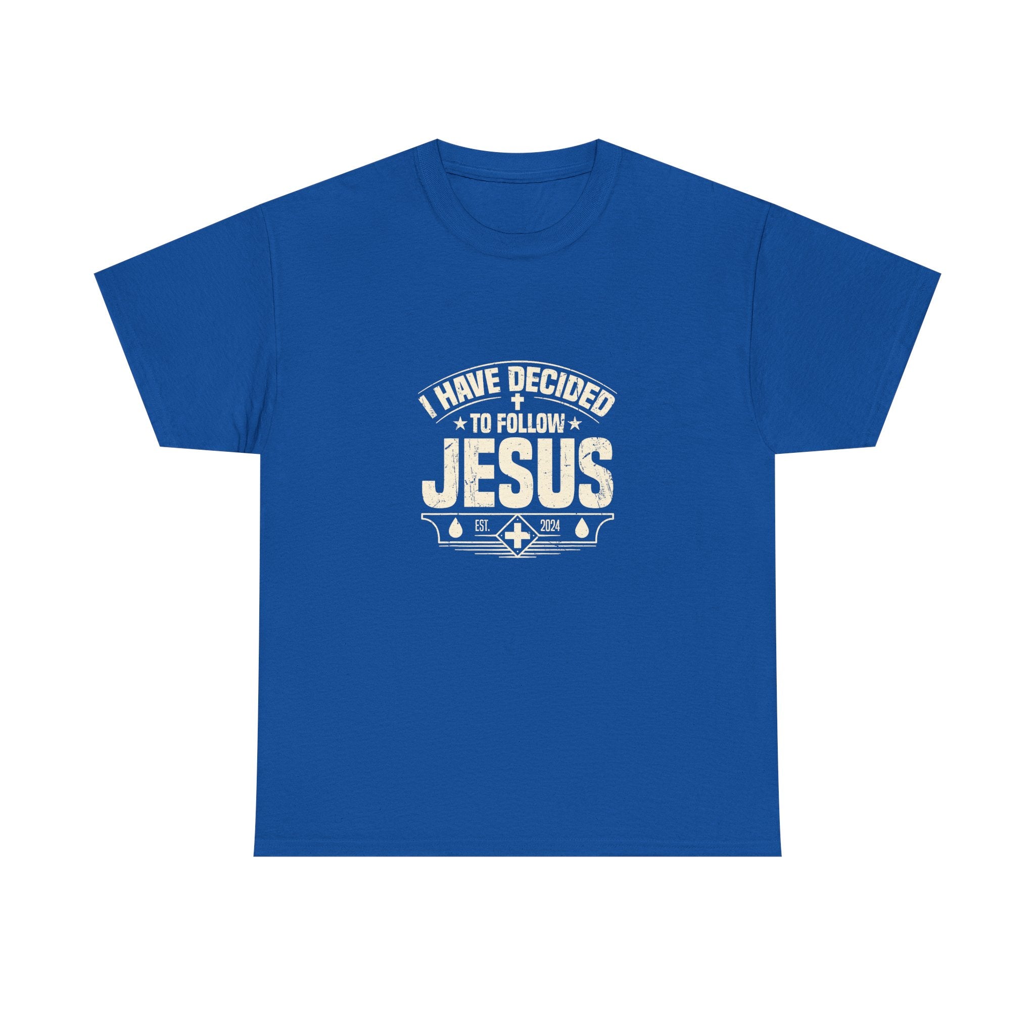 Faith Inspired Unisex Heavy Cotton Tee - 'I Have Decided to Follow Jesus' Shirt, Christian Gift